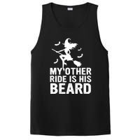 Halloween Quote My Other Ride Is His Beard Witch PosiCharge Competitor Tank