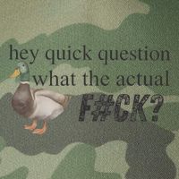Hey Quick Question Wtaf Funny Duck Meme Retro Humor Joke Legacy Tie Dye Trucker Hat