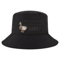 Hey Quick Question Wtaf Funny Duck Meme Retro Humor Joke Cool Comfort Performance Bucket Hat