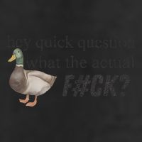 Hey Quick Question Wtaf Funny Duck Meme Retro Humor Joke Cool Comfort Performance Bucket Hat