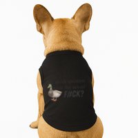 Hey Quick Question Wtaf Funny Duck Meme Retro Humor Joke Doggie Tank