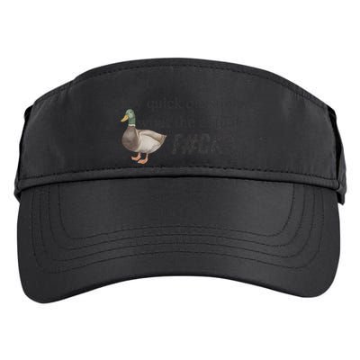 Hey Quick Question Wtaf Funny Duck Meme Retro Humor Joke Adult Drive Performance Visor