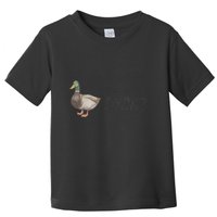 Hey Quick Question Wtaf Funny Duck Meme Retro Humor Joke Toddler T-Shirt