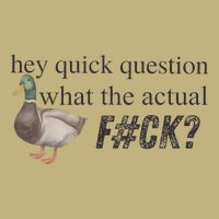 Hey Quick Question Wtaf Funny Duck Meme Retro Humor Joke Performance Shirt