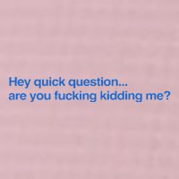 Hey Quick Question Are You Fcking Kidding Me Funny 25L Jumbo Tote