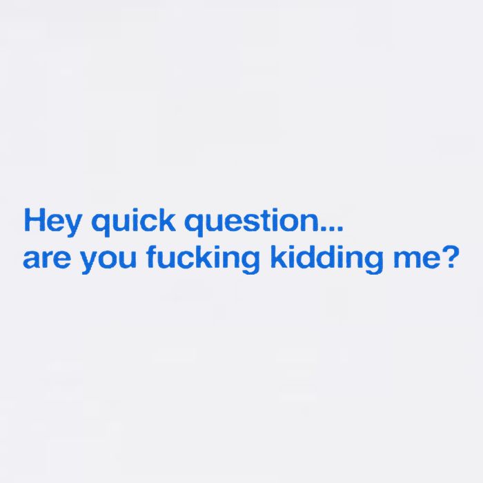 Hey Quick Question Are You Fcking Kidding Me Funny Youth Performance Sprint T-Shirt
