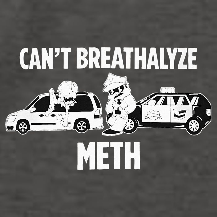 Humor Quote Saying Can’T Breathalyze Meth Vector Backpack