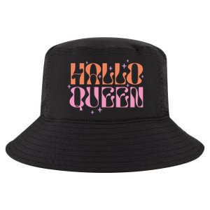 Hallo Queen Witch Groovy Funny Halloween Costumes Cute Gift Cool Comfort Performance Bucket Hat