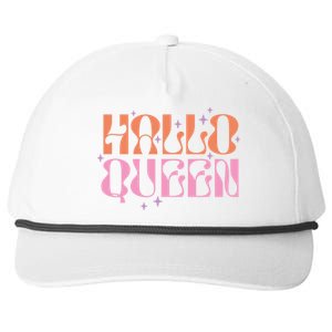 Hallo Queen Witch Groovy Funny Halloween Costumes Cute Gift Snapback Five-Panel Rope Hat