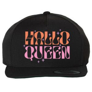 Hallo Queen Witch Groovy Funny Halloween Costumes Cute Gift Wool Snapback Cap