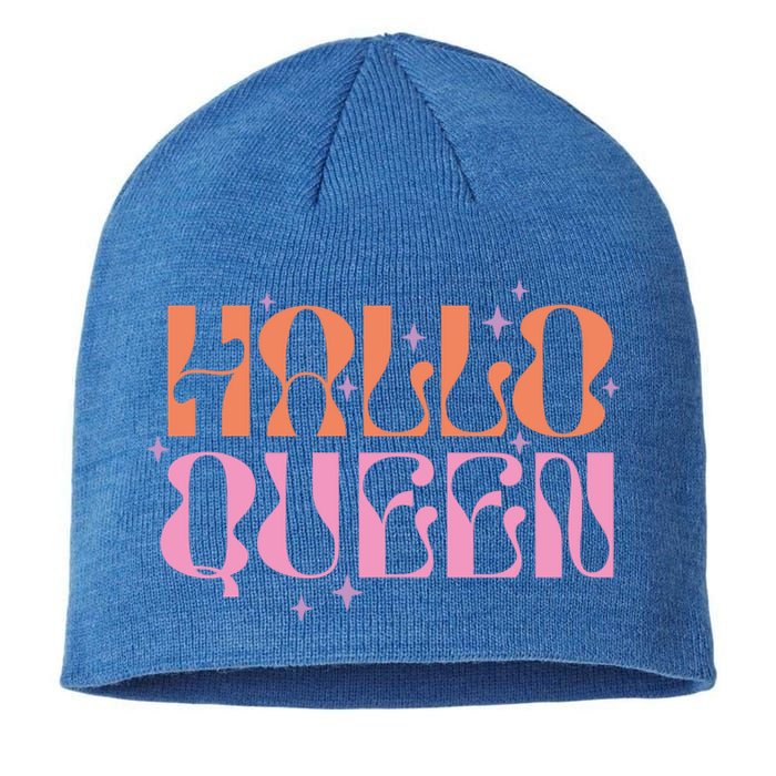 Hallo Queen Witch Groovy Funny Halloween Costumes Cute Gift Sustainable Beanie