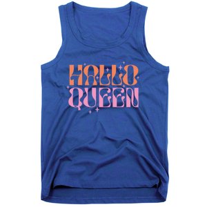 Hallo Queen Witch Groovy Funny Halloween Costumes Cute Gift Tank Top