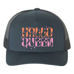 Hallo Queen Witch Groovy Funny Halloween Costumes Cute Gift Yupoong Adult 5-Panel Trucker Hat