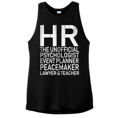 HR The Unofficial Psychologist  Ladies PosiCharge Tri-Blend Wicking Tank