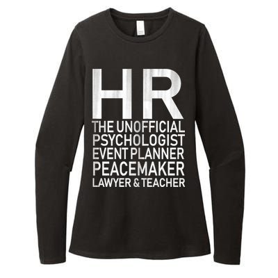 HR The Unofficial Psychologist  Womens CVC Long Sleeve Shirt