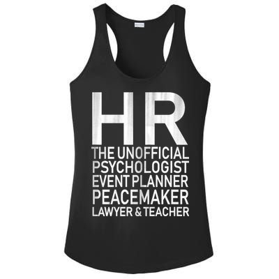 HR The Unofficial Psychologist  Ladies PosiCharge Competitor Racerback Tank