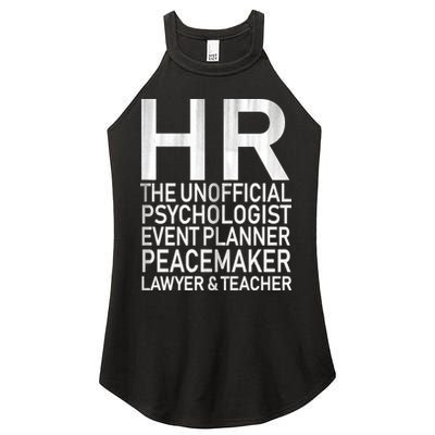 HR The Unofficial Psychologist  Women's Perfect Tri Rocker Tank