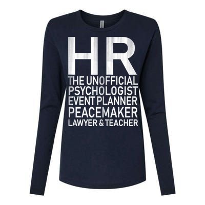 HR The Unofficial Psychologist  Womens Cotton Relaxed Long Sleeve T-Shirt