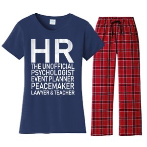 HR The Unofficial Psychologist  Women's Flannel Pajama Set