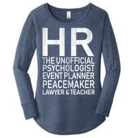 HR The Unofficial Psychologist  Women's Perfect Tri Tunic Long Sleeve Shirt