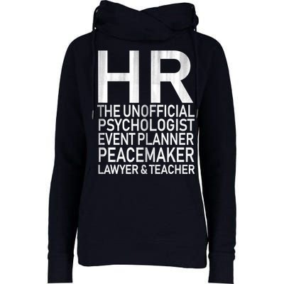 HR The Unofficial Psychologist  Womens Funnel Neck Pullover Hood