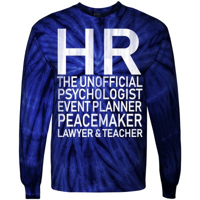 HR The Unofficial Psychologist  Tie-Dye Long Sleeve Shirt