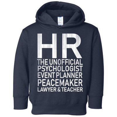 HR The Unofficial Psychologist  Toddler Hoodie