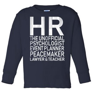 HR The Unofficial Psychologist  Toddler Long Sleeve Shirt