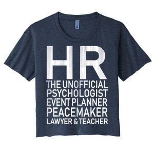 HR The Unofficial Psychologist  Women's Crop Top Tee