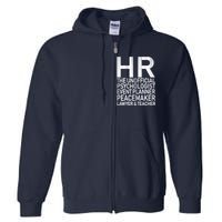 HR The Unofficial Psychologist  Full Zip Hoodie