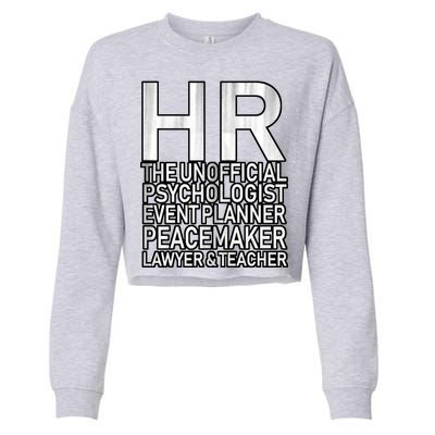 HR The Unofficial Psychologist  Cropped Pullover Crew