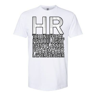 HR The Unofficial Psychologist  Softstyle® CVC T-Shirt