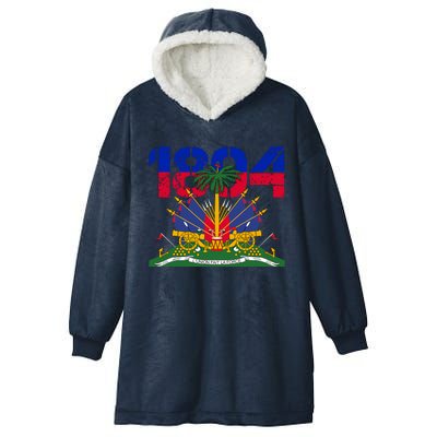 Haitian Revolution 1804 Haiti Haitian Flag Day Independence Hooded Wearable Blanket