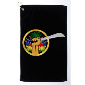 Haitian Revolution 1804 Independence Flag Day Gift Platinum Collection Golf Towel