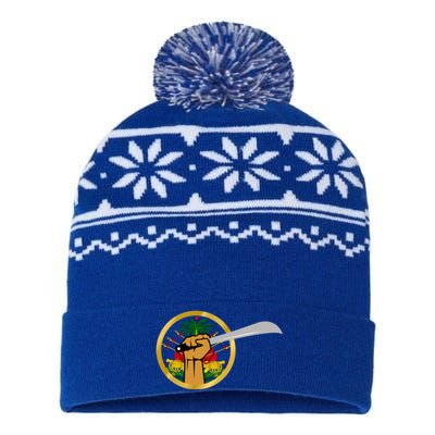 Haitian Revolution 1804 Independence Flag Day Gift USA-Made Snowflake Beanie