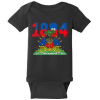 Haitian Revolution 1804 Haiti Haitian Flag Day Independence Baby Bodysuit