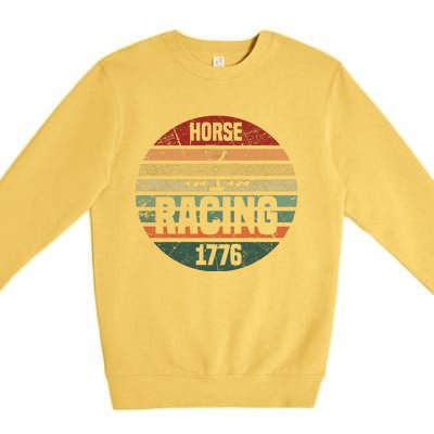 Horse Racing 1776 Premium Crewneck Sweatshirt