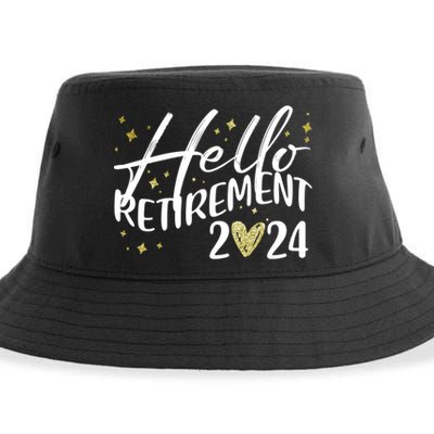Hello Retiret 2024 Retired Retiring Cool Gift Sustainable Bucket Hat
