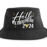 Hello Retiret 2024 Retired Retiring Cool Gift Sustainable Bucket Hat