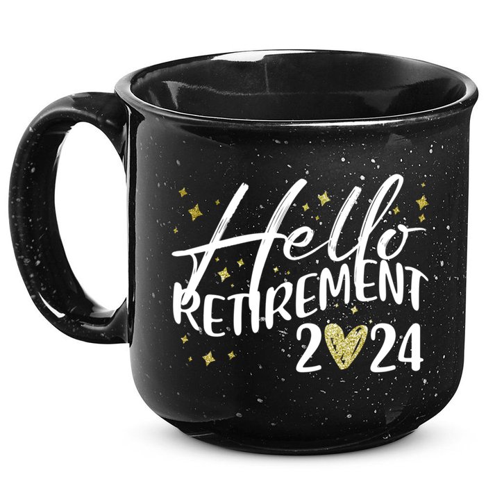 Hello Retiret 2024 Retired Retiring Cool Gift 15oz Campfire Ceramic Mug