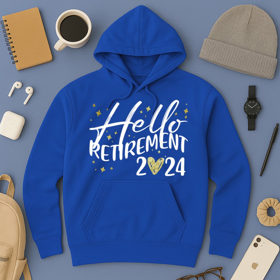 Hello Retiret 2024 Retired Retiring Cool Gift Hoodie