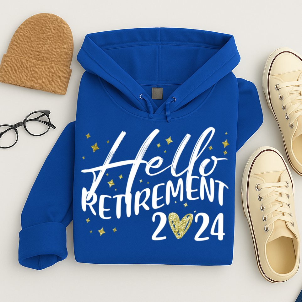 Hello Retiret 2024 Retired Retiring Cool Gift Hoodie