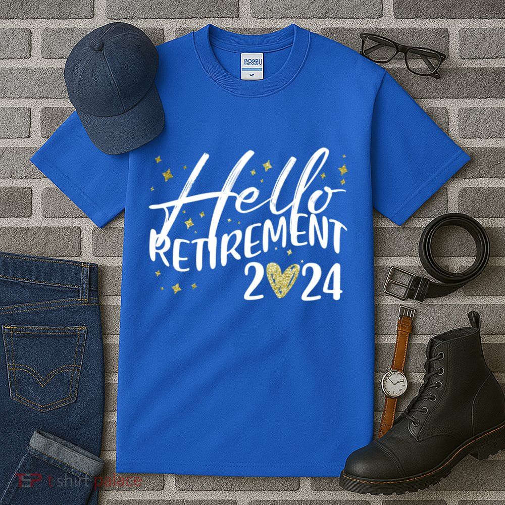 Hello Retiret 2024 Retired Retiring Cool Gift Tall T-Shirt
