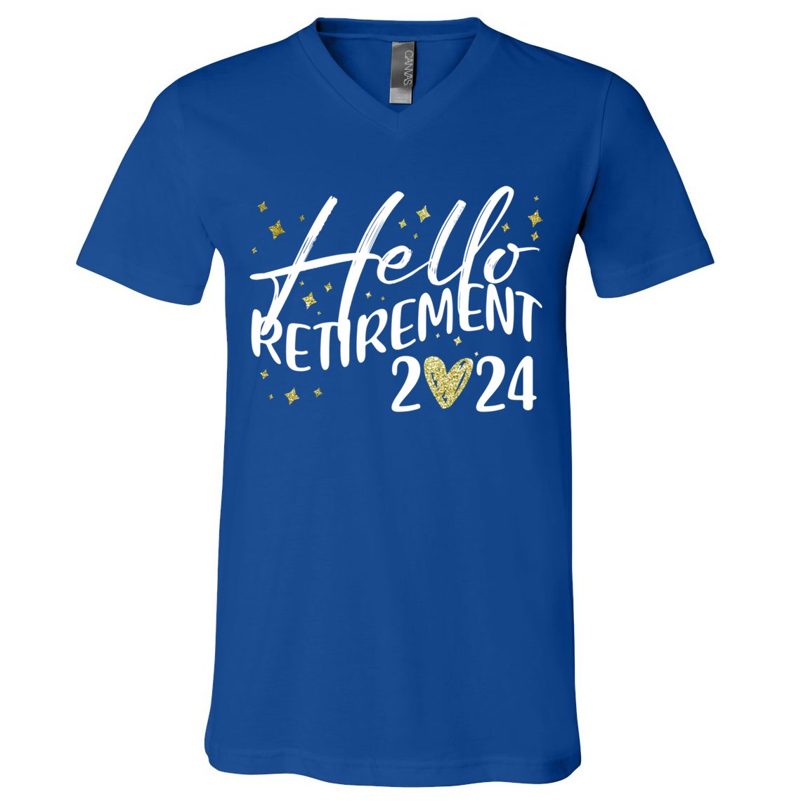 Hello Retiret 2024 Retired Retiring Cool Gift V-Neck T-Shirt