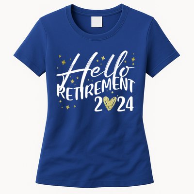 Hello Retiret 2024 Retired Retiring Cool Gift Womens T-Shirt