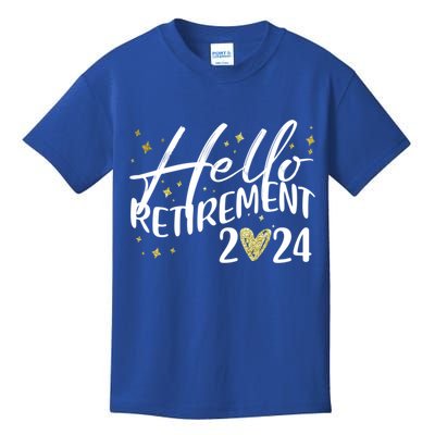 Hello Retiret 2024 Retired Retiring Cool Gift Kids T-Shirt