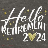 Hello Retiret 2024 Retired Retiring Cool Gift Cotton Canvas Backpack