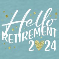 Hello Retiret 2024 Retired Retiring Cool Gift Sueded Cloud Jersey T-Shirt