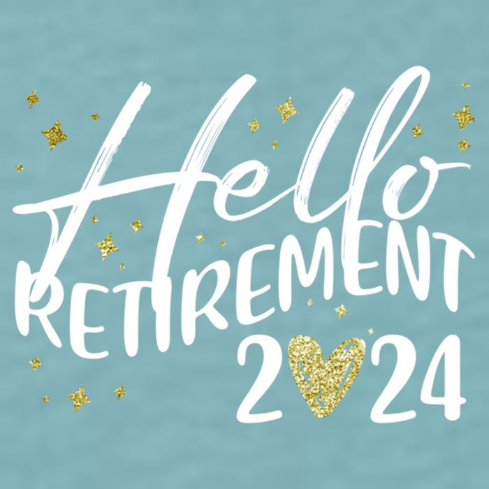 Hello Retiret 2024 Retired Retiring Cool Gift Sueded Cloud Jersey T-Shirt