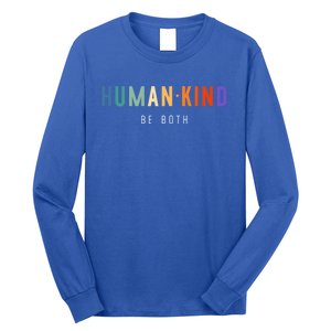 Hukind Retro 70s Design Hu Kind Be Both Cool Cool Gift Long Sleeve Shirt